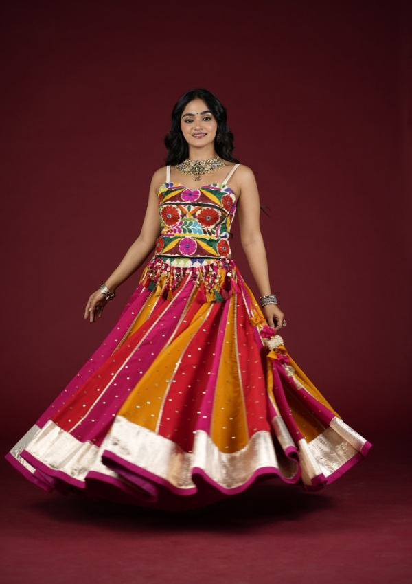 Rani Pink Kutchi Chaniya Choli